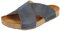 HAFLINGER Bio Mio Leder Pantolette Sandale Unisex Blau (Country Marine 1655), Gr 39