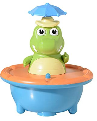 LICHENGTAI Baby Badespielzeug Wasserspielzeug Krokodil Badewannenspielzeug Elektrisches Sprinkler Wasserfontäne Schwimmende Badewannen Wasser Spielzeug für Kinder Jungen Mädchen 1 2 3 4 Jahre