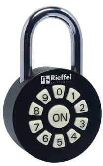 Rieffel Vorhängeschloss 33BT/50 APP/Zahlencode, Schwarz