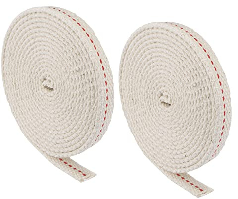 QUARKZMAN 10 mm oljelampa veke x 2 st 2 meter bomull lykta oljelampa oljelampor och oljebrännare