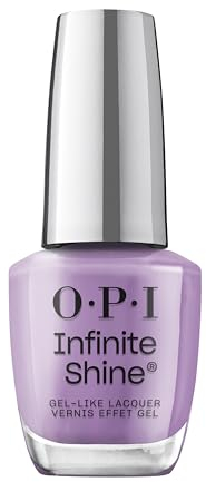 OPI Infinite Shine Nail Polish - Lush Hour - Gel Like & Long Lasting Purple Crème Nail Polish - with Pre-Cured Gel Technology & OPI Pro-Wide Brush (15ml)