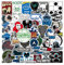 50 Stück Hacker Aufkleber Pack Hacker Sticker Set wasserdichte Vinyl Sticker für Laptop Kinder Autos Motorrad Fahrrad Skateboard Gepäck Koffer Computer Aufkleber Graffiti Decal