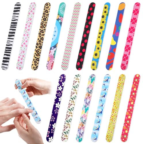 Grevosea 15 lime per unghie naturali, doppia faccia grana 180, multicolore, 18 x 1,92 cm, 15 unità