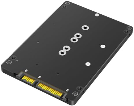 SYJHHWGS Msata Solid States Disk to SATA3.0 2.5 Hard Disk Drive Enclosure Solid States Disk Case Adapter Card 6Gps con custodia protettiva
