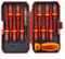 Niceminiwall VDE Insulated Screwdriver Set 13-in-1 Insulated Screwdriver Black Magnetic TPR Handle, Electrician Soft Grip Cross Recess and Tools, with Safety Tester
