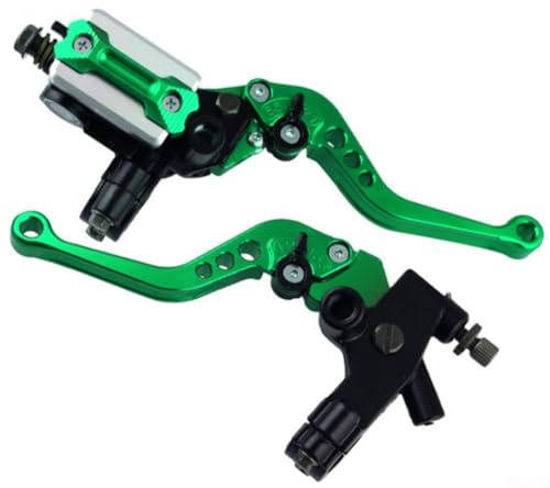 Pompe de frein hydraulique et frein à main d'embrayage pour moto 78 cm pour une performance améliorée (vert)