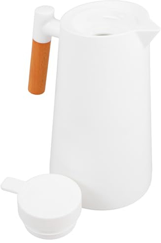 VICASKY Caraffa Termica con Manico in Vetro e Isolamento Sottovuoto, Bollitore D'acqua per Bevande Calde e Fredde, Brocca Isolata con Coperchio per Uso Domestico e Ufficio