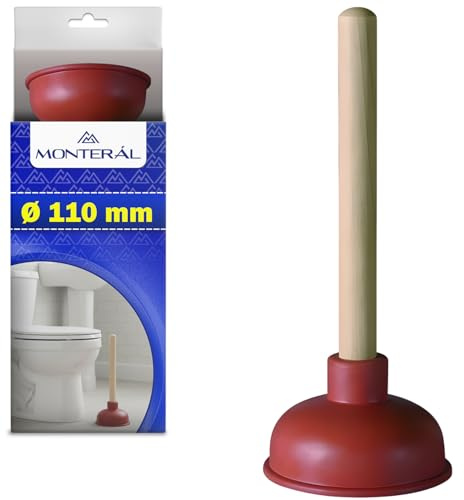 Manuell avloppsrensning Ø 110 mm - Plunger är lämplig för toalett handfat dusch badkar och avloppssystem - MONTERAL