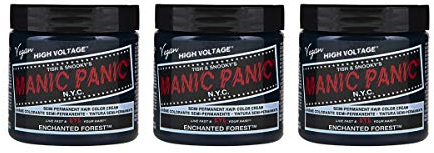 Manic Panic - Enchanted Forest Classic Creme Vegan Cruelty Free Green Semi Permanent Hair Dye - 3 x 118ml