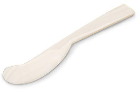 Kaviarmesser aus Perlmutt 12,5 cm - edles Naturprodukt von der Süßwassermuschel - stilvolles Serviermesser für Kaviarportionen, Fine Dining & Gourmetgenuss