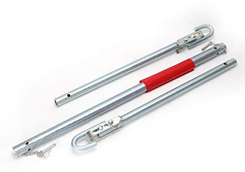 Ballshop 2 Ton Towing Bar 1.8m Heavy Duty Buffer Tow Pole Pulls Steel Emergency Breakdown Sturdy Tow Bar for Car Truck