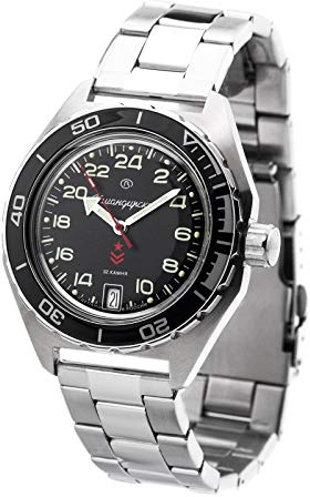 Vostok Komandirskie K65 2431/650541 24-Std. Military russische Uhr Automatik