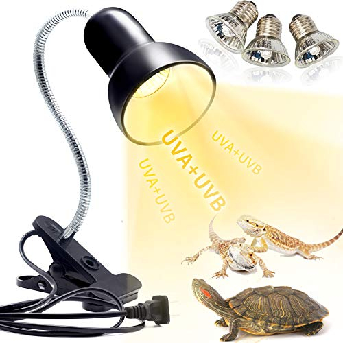 Icepark Schildkröten-Wärmelampe, Reptilien-Terrarium-Lampe, 25 W, 50 W, -Heizlampe, UV-Wärmepunktlampe, E27, UVA, UVB-Wärmeheizung, Aquarium-Tiere, Zubehör für , Eidechsen, Schlan