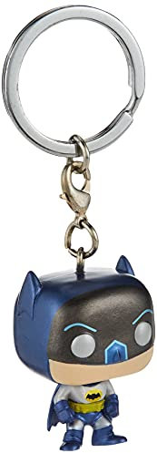 Batman: Batman Metallisch 80° Anniv Pop! Schlüsselanhänger, Mehrfarbig, Small, Mehrfarbig., S