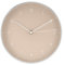LUUK LIFESTYLE Moderne Quarz Wanduhr in skandinavischem Design mit geräuschlosem Uhrwerk, Sekundenzeiger und arabischen Ziffern, in beige und Silber