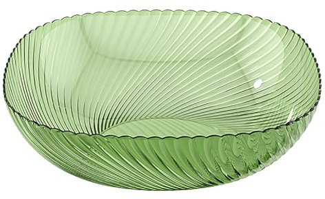 Aoveew Fruit Decorative Serving Bowl for Kitchen Use Lasting Candy Bowl and Decorative Fruit Bowl Ideal for Home PartiesLength: 24.00 Width: 24.00 Height: 6.00 (Dark Green)