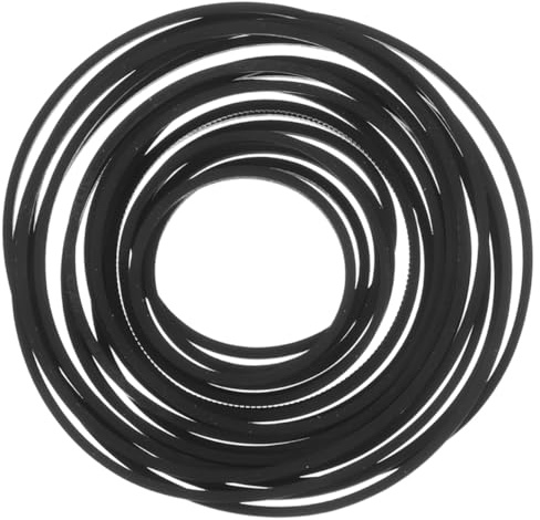 ibasenice Correas de Cassette de Caucho Negro, 60 Unidades, Repuesto para Grabadora y Reproductor de Casetes, Gran Durabilidad