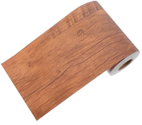 SOLUSTRE Cinta Adhesiva De Grano De Madera Pegatina De Borde De Grano De Madera Borde Del Espejo Del Baño Cinta Para Pies De Muebles Tira De Borde De Papel Tapiz De Polivinilo