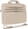 DOMISO Sacoche Ordinateur 17 Pouces Imperméable Pochette PC Portable Sac à Bandoulière Homme Femme pour 17-17.3 Notebook/Dell/Lenovo/Acer/HP/MSI/ASUS, Beige