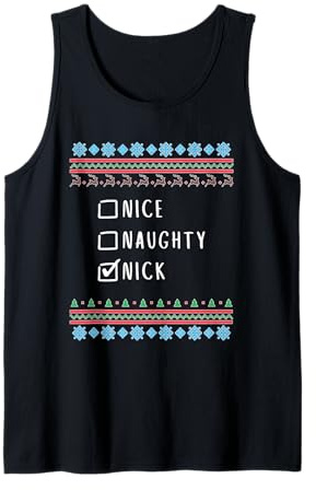 Simpatico Birichino Natale Nick Maglione Brutto Canotta