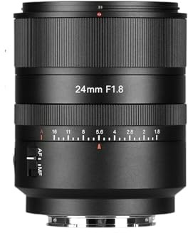 AF 24mm F1.8 Fullformatsobjektiv med fast brännvidd for porträttfotografering, kompatibelt med Sony E och Nikon ZL-fattning A7RIII A6400(E-mount(FE))