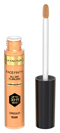 Max Factor Facefinity All Day Flawless Concealer Air Brush & Vegan , Corrector Tono 70