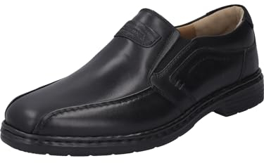 Josef Seibel Herren Slipper Alastair 03,Weite K (Extra weit),Wechselfußbett,Halbschuhe,Schlupfschuhe,schluepfschuhe,schwarz,43 EU