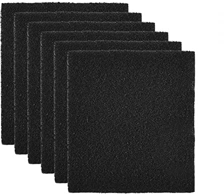 6 Stück Katzentoilette Aktivkohlefilter, 105x115 mm Hochsaugfähiger Katzenklo Kohlefilter Katzentoilettebehälter Ersatzfilter mit Hebedeckel für Vollständig Geschlossene Katzentoilette