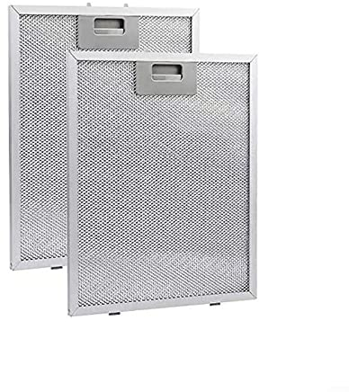 HpLive 2 Stück Metallfettfilter für Dunstabzugshauben, Edelstahl Fettfilter, 320 x 260 mm, Austauschfilter Ersatzfilter Zubehör, Abluftfilter für Küchenabzugshauben