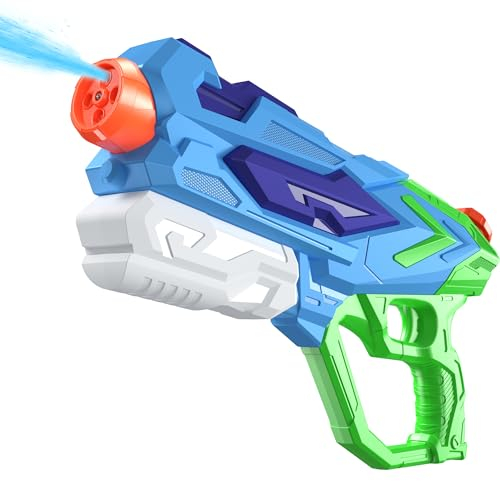 Wasserpistole für Kinder, Super Wasserpistole 33ft Leistungsstarke Lange Reichweite Soaker mit 1000ml Große Feuchtigkeitskapazität für Erwachsene & Kinder Sommer Party Garten Strand Spielzeug