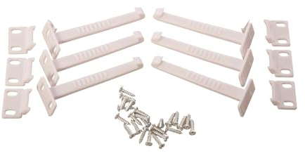 Dreambaby Chiusure di sicurezza per armadi e cassetti, a prova di bambino, per mobili da cucina, confezione da 6