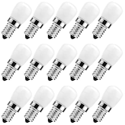 KJXP Belysning, Paket med 6/15 LED-kylskåpslampa AC220V E14 3W SMD2835 Kylskåp majslampa LED-lampa