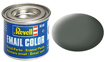 Revell Emaille-Farbe, 14 ml, olivgrau, Mattes Finish.