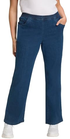 Ulla Popken Marlene Denim, Mary, Jeans Mujer, Azul Marino, 40W / 32L