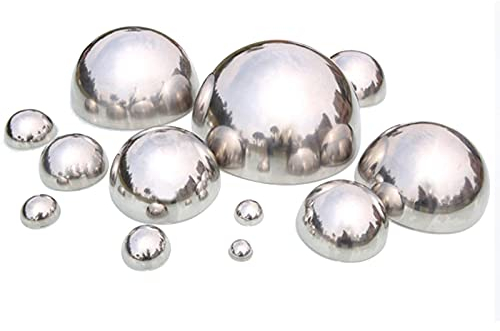 Linsition Edelstahl Gartenkugel, 6 Stück 60-150 Mm Halbkugel Spiegelpoliert Hohlkugel Reflektierende Gazing Ball Garten Dekokugel Gartenkugel Edelstahlkugel Schwimmkugel Für Hausgarten Teich