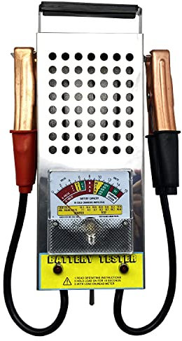 6V 12V Battery Load Tester With Voltmeter and Alligator Clips for Cars, RVs, Motorcycles, ATVs, Boats and All Batteries