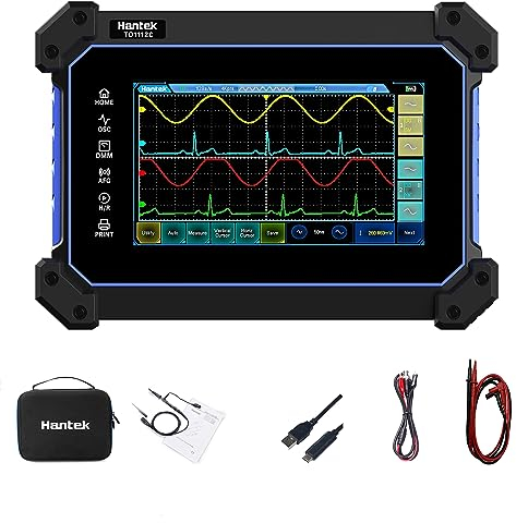 Hantek TO1112C Écran tactile Numérique Oscilloscope 2 canaux 110Mhz Ordinateur de poche Tablette Numérique Oscilloscope +Multimètre