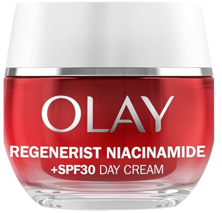 Olay Tages-Gesichtscreme mit Niacinamid SPF30, feuchtigkeitsspendend mit Vitamin E, 50 ml