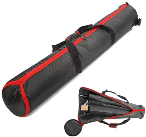 BOLLUMA Bolsa de trípode Acolchada de Espuma, Bolsa de Transporte para luz de fotografía, Correa de Hombro Ajustable, Bolsa de Almacenamiento Grande y Resistente para Equipo de fotografía, Soporte de