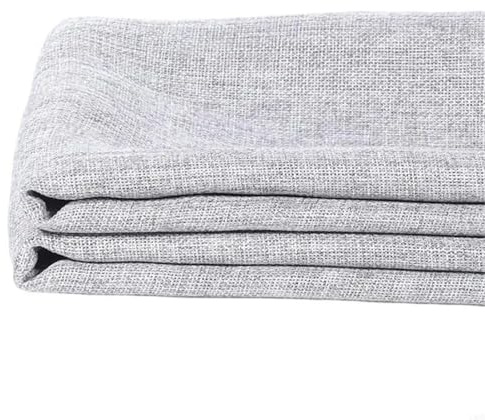 Akustisk högtalargrillduk – premium polyester nättyg – professionellt dammtätt skydd med tydlig ljudöverföring för högtalare, förstärkare och ljudutrustning (svart) (2 m x 1,5 m, ljusgrå)