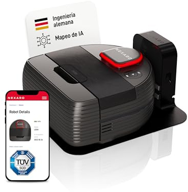 Nexaro – Robot aspirapolvere NR 1500 per pulizia dei pavimenti – Robottino vacuum con licenza HUB 36 mesi, certificato TÜV & filtro HEPA – Per 400m² & 250 min di autonomia – Ideale per uso commerciale