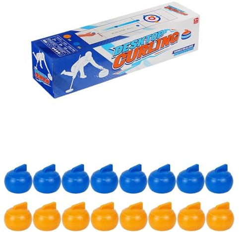 Javoryxh Divertente Tavolo da Gioco Curling Tavolo Curling per Adulti Famiglie Bambini Facile Usare Viaggi Scolastici in Famiglia Adulti