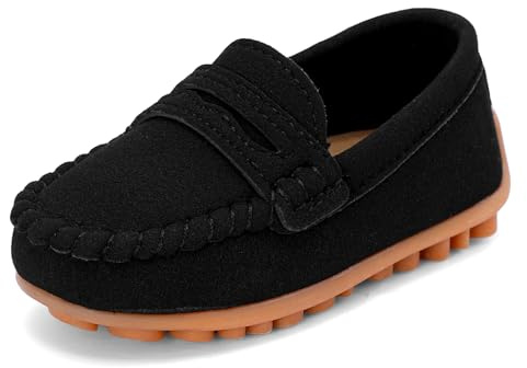 LACOFIA Baby mockasiner loafer spädbarn halkskydd första promenadskor småbarn tofflor