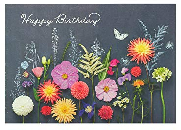 UK Greetings Geburtstagskarte für sie – Freundin, Geburtstagskarte – schönes Blumen-Design, 535787-0-1