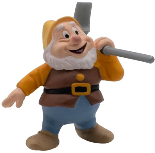 Bullyland 12479 – leksaksfigur dvärg Happy från Walt Disney snövit, ca 5,8 cm, detaljerad, perfekt som en liten gåva för barn från 3 år