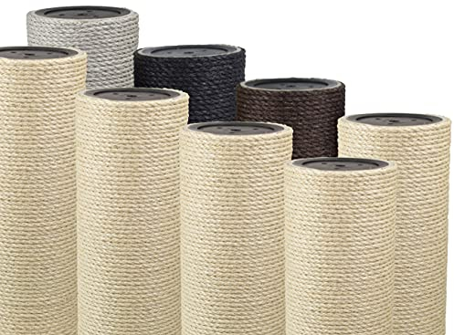 Kratzbaumland 15 cm Sisalstamm, Ersatzstamm für Kratzbaum: Länge: 55 cm/Gewinde: 10 mm (M10), Farbe des Sisalseils: Natur