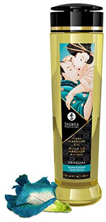 Shunga Masaje Sensual Island Oil Flores 240 Ml 260 g