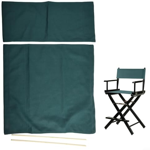 FACULX Stuhl-Ersatz-, lässiger Regiestuhlbezug-Set, leicht zu reinigen, Ersatz-Sitz und Rückenlehne aus , für Zuhause, Regiestuhl