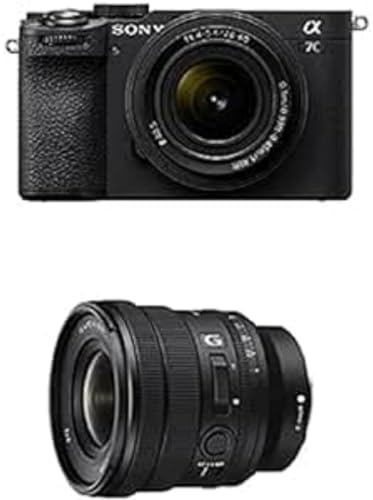 Sony Alpha 7CII di Sony | Fotocamera mirrorless full-frame (compatta, 33 MP, autofocus in tempo reale, 10 fps, video in 4K, display touch orientabile) + Lente SEL2860 + Lente SELP1635G (Nero)