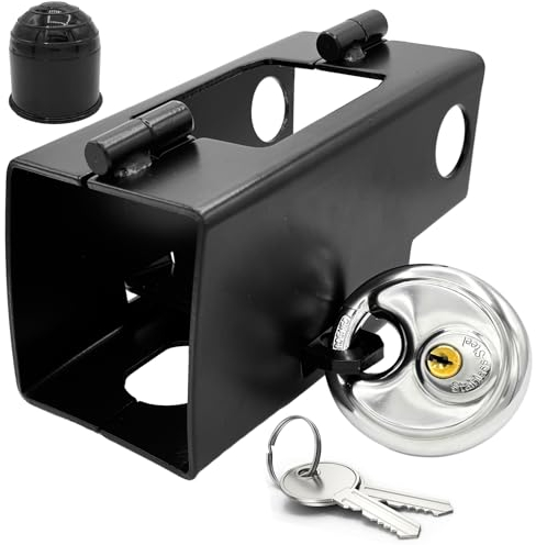 LFPZZL Antivol de remorque, antivol de remorque, remorque couplée et couplée, protection antivol, acier galvanisé – résistant aux intempéries